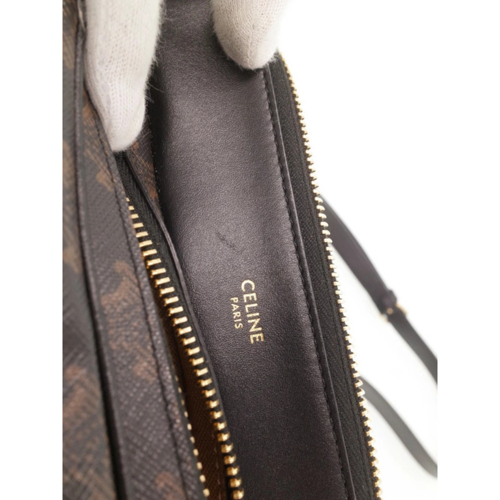 Celine Triomphe Canvas Pocket Messenger Bag Shoulder - Picture 6 of 9